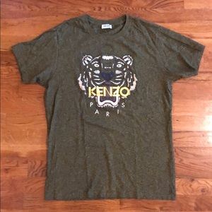 Kenzo yellow heather logo tee